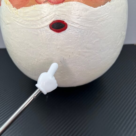 Hand Painted Santa Claus LARGE Gourd Christmas Folk Art 16” Tall Unique Rustic - Picture 5 of 13